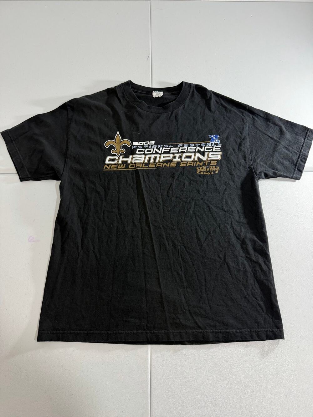 New Orleans Saints 2009 NFC Conference Champions T-Shirt XL Super Bowl XLIV